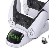 Carregador de Controles PS5 Base Suporte 2 Controles Carregador de Controles PS5 Base Suporte 2 Controles