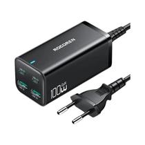 Carregador de Mesa GAN 100W - Carga Rápida 4.0/5.0/3.0 e USB-C para Macbook