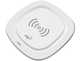 Carregador de Mesa Sem Fio Wireless por Indução, 5W, Compatível Qi, Antiderrapante, Branco, WQ1WH, ELG