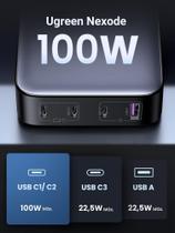 Carregador de mesa UGREEN Nexode 100W Desktop Charger GAN Tech / PD 3.0 PPS QC 4+/3.0 e SCP