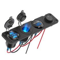 Carregador de painel de interruptores Hapytrip 4 em 1 com USB PD3.0 e QC3.0