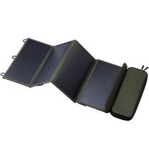 Carregador de painel solar portátil ELECOM NESTOUT 28W com 2 USB-A