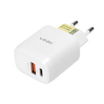 Carregador de Parede 38W com Duas Saidas 1 Saida USB 12V 1.5A Quick Charge (18W) e 1 Saida Tipo Carregador de Parede 38W com Duas Saidas 1 Saida USB 12V 1.5A Quick Charge (18W) e 1 Saida Tipo