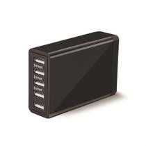 Carregador de Parede 5 Portas Smart-IC Preto Multilaser CB124