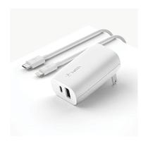 Carregador de Parede Belkin 32W USB-C PD + USB-A + Cabo USB-C/USB-C Branco - WCB004-05WH