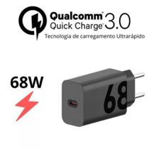 Carregador de Parede Bivolt Rápido 68W USBC PD Quick Charge + Cabo TipoC 1mt