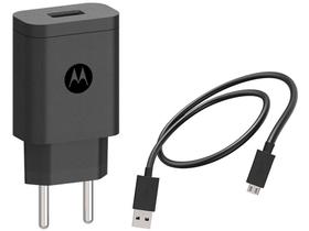 Carregador de Parede Carga Rápida para Android - com Cabo Micro USB 1m Motorola Original