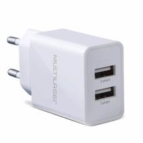 Carregador De Parede Concept 2 Portas Usb I-Smart Branco Multilaser