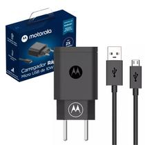 Carregador De Parede Motorola Rapido 10w - Cabo Micro Usb - Moto E5 Plus, G4 Plus, G5 Plus, G6 Play, E6 Play, E6 Plus, E6s, E6i, E7 Plus, G4 Play, G5