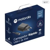 Carregador De Parede Motorola Rápido 10w - Cabo Usb-C