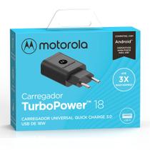 Carregador De Parede Motorola Turbo Power 18w - Sem Cabo Usb