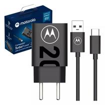 Carregador De Parede Motorola Turbo Power 20w Cabo Usb-C - Motorola edge 30 Pro, edge 30 Ultra, G23, G53, G73, Edge 40, razr 40, razr 40 Ultra