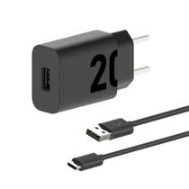 Carregador De Parede Motorola Turbo Power 20w - Cabo Usb-C Carregador De Parede Motorola Turbo Power 20w - Cabo Usb-C