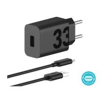 Carregador de Parede Motorola Turbo Power 33W com cabo USB-C