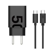 Carregador De Parede Motorola Turbo Power Dou 50w com Cabo USB-C Bivolt