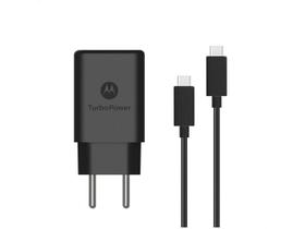 Carregador de Parede Motorola Turbo Power - Entrada USB-C com Cabo USB-C 1m Original 27W