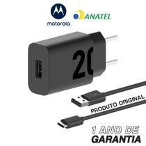 Carregador De Parede Original Motorola Turbo Power 20w, Cabo Usb-C - Moto G7 Plus, G9 Play, G9 Power, G 5G, G 5G Plus, G30, G50 5G, G60, G60s, G71