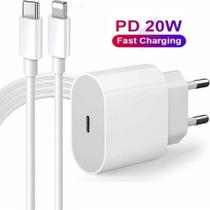 Carregador De Parede Pd + Cabo Lightning Pd 20W Fast Charger