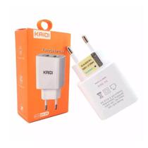 Carregador de Parede Rapido 2 USB 2.4A Bivolt Kaidi KD-109