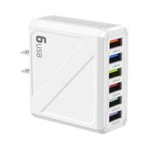 Carregador De Parede Rápido De 6 Portas 3.1A USB Para iPhone Samsung Xiaomi Huawei Adaptador De