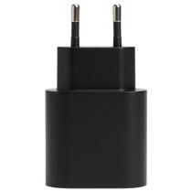 Carregador de Parede Tipo C Turbo Preto para Celular Tablet