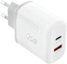 Carregador De Parede Ultra Rápido Com 1 Saída USB-C Power Delivery 36W + 1 Saída USB-A 18W I2GO - I2GO PRO