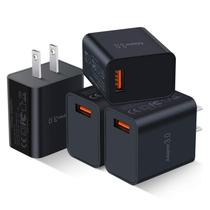 Carregador de parede USB Besgoods Fast Charge 3.0 5V 3A pacote com 4