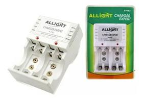 Carregador De Pilha AA AAA ALLIGHT Bateria 9v Recarregável Bivolt