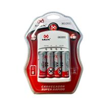 Carregador De Pilha AAA/AA/9V Bivolt Incluso 4UN-AA MOX Carregador De Pilha AAA/AA/9V Bivolt Incluso 4UN-AA MOX