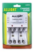 Carregador De Pilha E Bateria Aa/aaa/9v Recarregável Bivolt - Allight