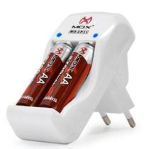 Carregador De Pilhas Aa Aaa 9v Biv Auto Stop C/ 2 Aa - Mo-cp31 - Mox - Dotcell