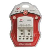 Carregador De Pilhas Aa Aaa 9v Biv Auto Stop Mo-Cp50 - Mox Carregador De Pilhas Aa Aaa 9v Biv Auto Stop Mo-Cp50 - Mox