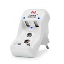 Carregador De Pilhas Aa Aaa Bateria 9v Mox Bivolt Cp30