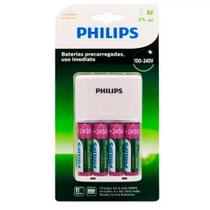 Carregador de Pilhas AA/AAA com 4 Pilhas AA 2450Mah