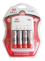 Carregador de Pilhas AA/AAA e Bateria 9v Com 4 Pilhas AA Recarregáveis 2600 mah Auto Stop Carregador de Pilhas AA/AAA e Bateria 9v Com 4 Pilhas AA Recarregáveis 2600 mah Auto Stop