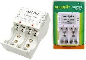 Carregador de Pilhas Allight A-612 AA AAA Bateria 9V Bivolt Automático com LED Indicador de Carga