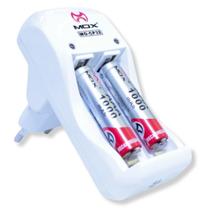 Carregador de Pilhas AutoStop MO-CP32 Bivolt c/ 2 Pilhas AAA Carregador de Pilhas AutoStop MO-CP32 Bivolt c/ 2 Pilhas AAA