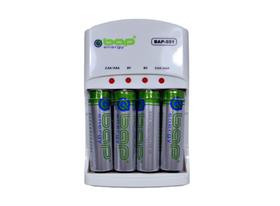 Carregador De Pilhas Bap-551 Aa E Aaa Baterias 9V