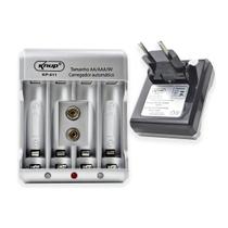 Carregador de Pilhas Bivolt 9V AA & AAA Knup Carregador de Pilhas Bivolt 9V AA & AAA Knup
