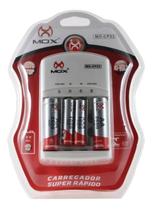 Carregador de Pilhas Com 2AA e 2AAA Auto Stop Mox CP53