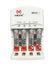 Carregador De Pilhas E Baterias 9v + 4 Pilhas AAA 1000 mah Palito Recarregaveis Carregador De Pilhas E Baterias 9v + 4 Pilhas AAA 1000 mah Palito Recarregaveis