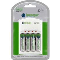 Carregador De Pilhas E Baterias Bap-551 C/ Pilhas