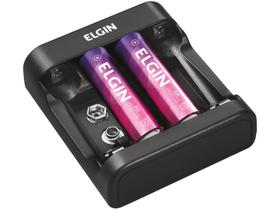 Carregador de Pilhas Elgin AA e AAA - com 2 Pilhas AA Carregador de Pilhas Elgin AA e AAA - com 2 Pilhas AA