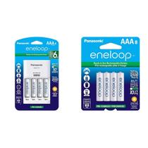 Carregador de Pilhas eneloop AAA com 8 Pilhas 800mAh