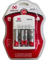 Carregador De Pilhas Mox Cp-53 2 AA + 2 AAA
