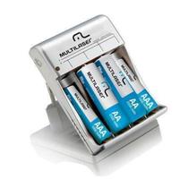 Carregador de Pilhas Multilaser AA/AAA + 2 Pilhas AA + 2 Pilhas AAA 2500mAh CB045