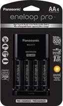 Carregador de pilhas Panasonic eneloop pro com 4 pilhas AA 2550mAh