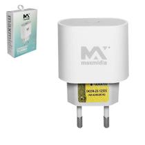 Carregador de tomada bivolt turbo 20w com 1 saida tipo c maxmidia - DYNASTY Carregador de tomada bivolt turbo 20w com 1 saida tipo c maxmidia - DYNASTY