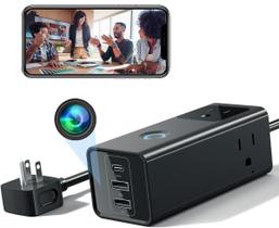 Carregador de tomada de parede com câmera escondida HD 1080P WiFi Spy Cam Carregador de tomada de parede com câmera escondida HD 1080P WiFi Spy Cam