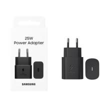 Carregador de tomada Samsung 25w EP-T2510NB sem cabo carga super rápida tipo C Turbo Preto